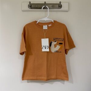Zara Creative Rhythm Dog Tee 5 Years NWT